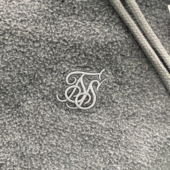 Nwt- SikSilk Brushed Cropped Hoodie in Washed Grey Size Small - Picture 5 of 7